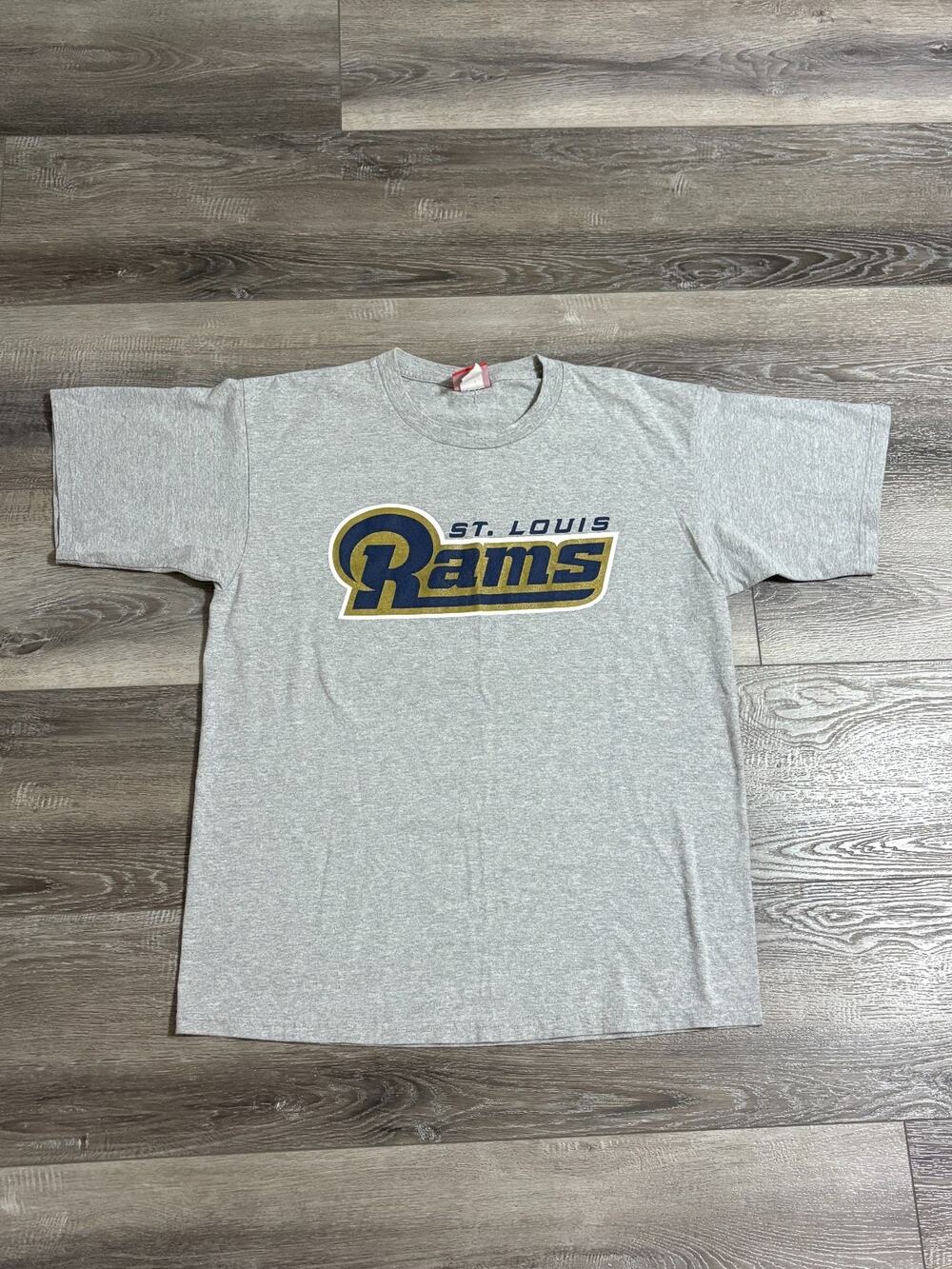 Vintage NFL St. Louis Rams Logo Shirt Y2K Retro Skater Streetwear - Men’s Large